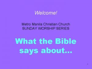 Metro manila christian church