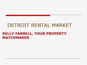 Detroit rental market