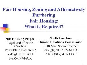 Examples of affirmatively furthering fair housing