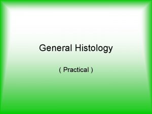 General Histology Practical Lab Six Nervous system The