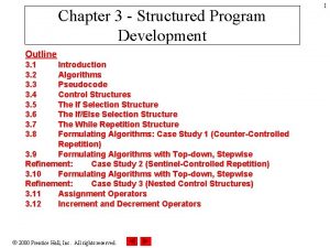 Program development outline