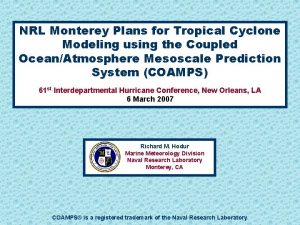 Nrl monterey tropical cyclone