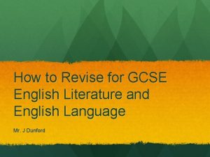 How to revise for english literature gcse