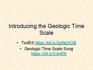 Geological time scale with events