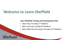 Learn sheffield training and development hub