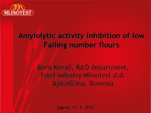 Amylolytic activity inhibition of low Falling number flours