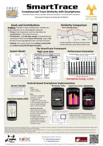 Smart Trace Crowdsourced Trace Similarity with Smartphones Costantinos