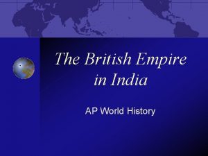 British in india ap world history