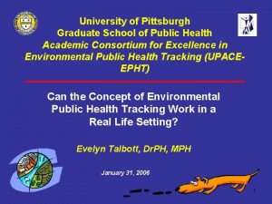 University of Pittsburgh Graduate School of Public Health