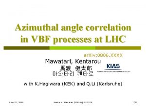 Azimuthal angle correlation in VBF processes at LHC