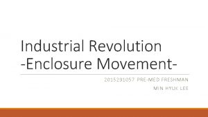 Enclosure industrial revolution