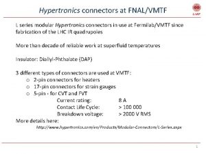 Hypertronics connectors