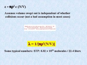 z 2 c NV Assumes volume swept out