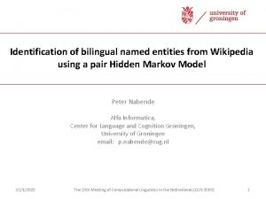 Identification of bilingual named entities from Wikipedia using