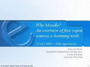 Moodle dmi