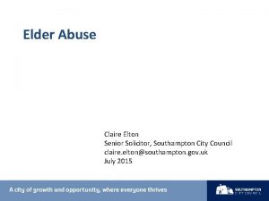 Elder abuse solicitor