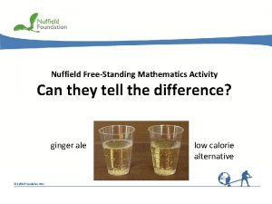Nuffield free-standing mathematics activity