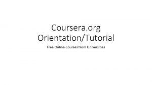 Coursera org