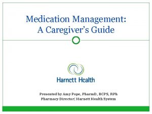Caregivers guide to medication