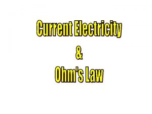 Three elements of electricity