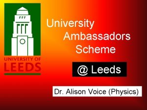 Alison voice leeds Alison voice leeds