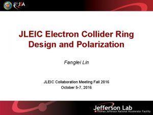JLEIC Electron Collider Ring Design and Polarization Fanglei