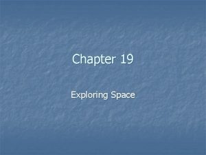 Exploring space lesson 1