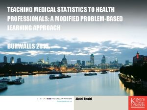 Medical statistics lecture