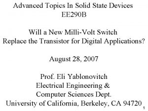 Diode as a switch