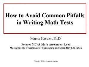 How to Avoid Common Pitfalls in Writing Math
