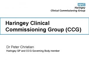 Nhs haringey ccg