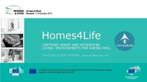 Homes 4 Life CERTIFIED SMART AND INTEGRATED LIVING