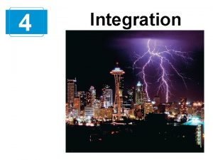 4 Integration 4 1 Antiderivatives and Indefinite Integration