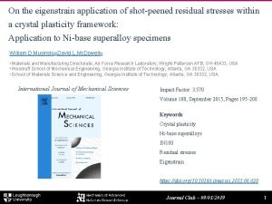 On the eigenstrain application of shotpeened residual stresses