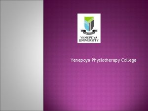 Yenepoya physiotherapy college