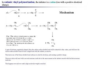 In cationic vinyl polymerization the initiator is a