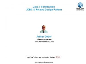 Jdbc design pattern