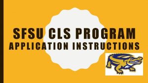 Sfsu cls
