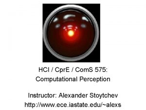 Perception hci