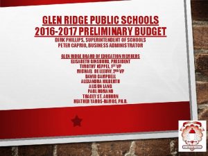 Glen ridge public schools