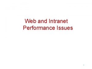 Intranet performance metrics