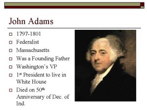 John adams 1797-1801