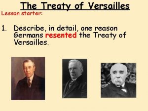 Terms of treaty of versailles