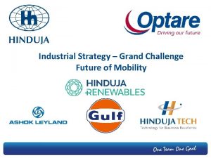 Future of mobility grand challenge Future of mobility grand challenge