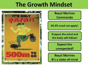 Royal marines commando mindset