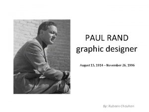 Paul rand biography