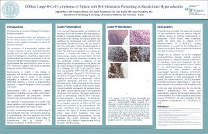 Diffuse Large BCell Lymphoma of Spleen with Rib