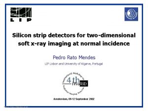 Silicon strip detectors for twodimensional soft xray imaging