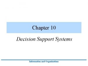 Disadvantages of decision support system