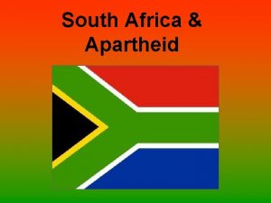 Apartheid south africa